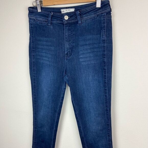 Free People High Rise Skinny Jeans - Picture 2 of 7